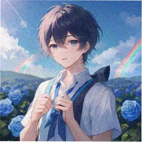极简黑白少年感男生动漫头像